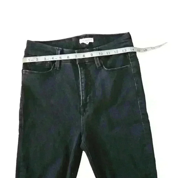 Good American Black Distressed High Rise Skinny Jeans 6/28 - Picture 9 of 10